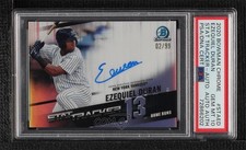 PSA/DNA 2020 Bowman Chrome Stat Tracker 2/99 Ezequiel Duran PSA/DNA 10 Auto 1j7t