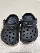 Crocs Classic Clog Black Toddler Infant Size Size 2 3 Excellent Condition