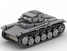 Buildarmy WW2 German Panzer II Ausf. C Tank Brick Model Building Block 494pcs