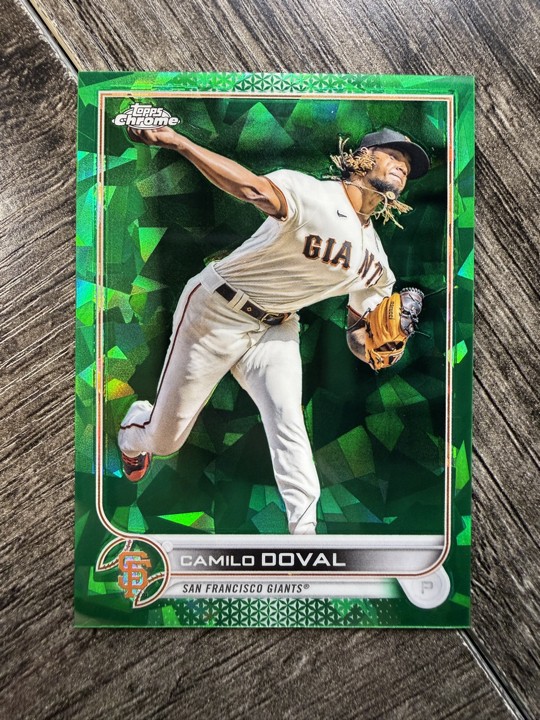 Camilo Doval 2022 Topps Chrome Update Series Sapphire Edition #US30 Green /75