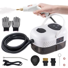 Handheld Steam Cleaner White High Pressure Smart Touch Deep Cleaning Steamer