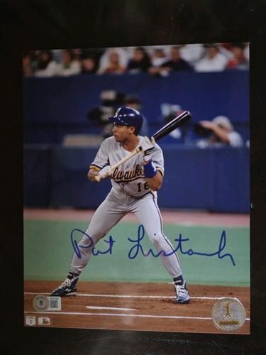 PAT LISTACH 1992 AL ROY LOT of 2 8x10 signed photos MILWAUKEE BREWERS BECKETT - Picture 4 of 9