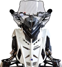 Powermadd 14640 Cobra Windshield - Tall 20in. - Clear / Black Graphic Clear