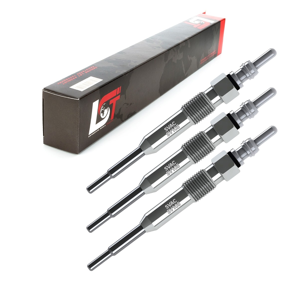 3X Glow Plugs 7 Volt For Skoda Fabia Roomster 1.4 TDI