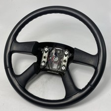 03-06 Silverado Sierra Yukon Tahoe Suburban Steering Wheel Leather Black