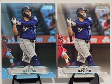 2025 Topps Stadium Club Josh Naylor #21 Light Blue Parallel + Base Sea Mariners