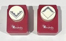 Set of 2 Scalloped Corner Hole Paper Punch Emagination Scrapbook Cards Craft