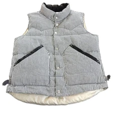 Rare Schott Rancher Striped Down Vest L~XL 80% Down 20% Feather F/S