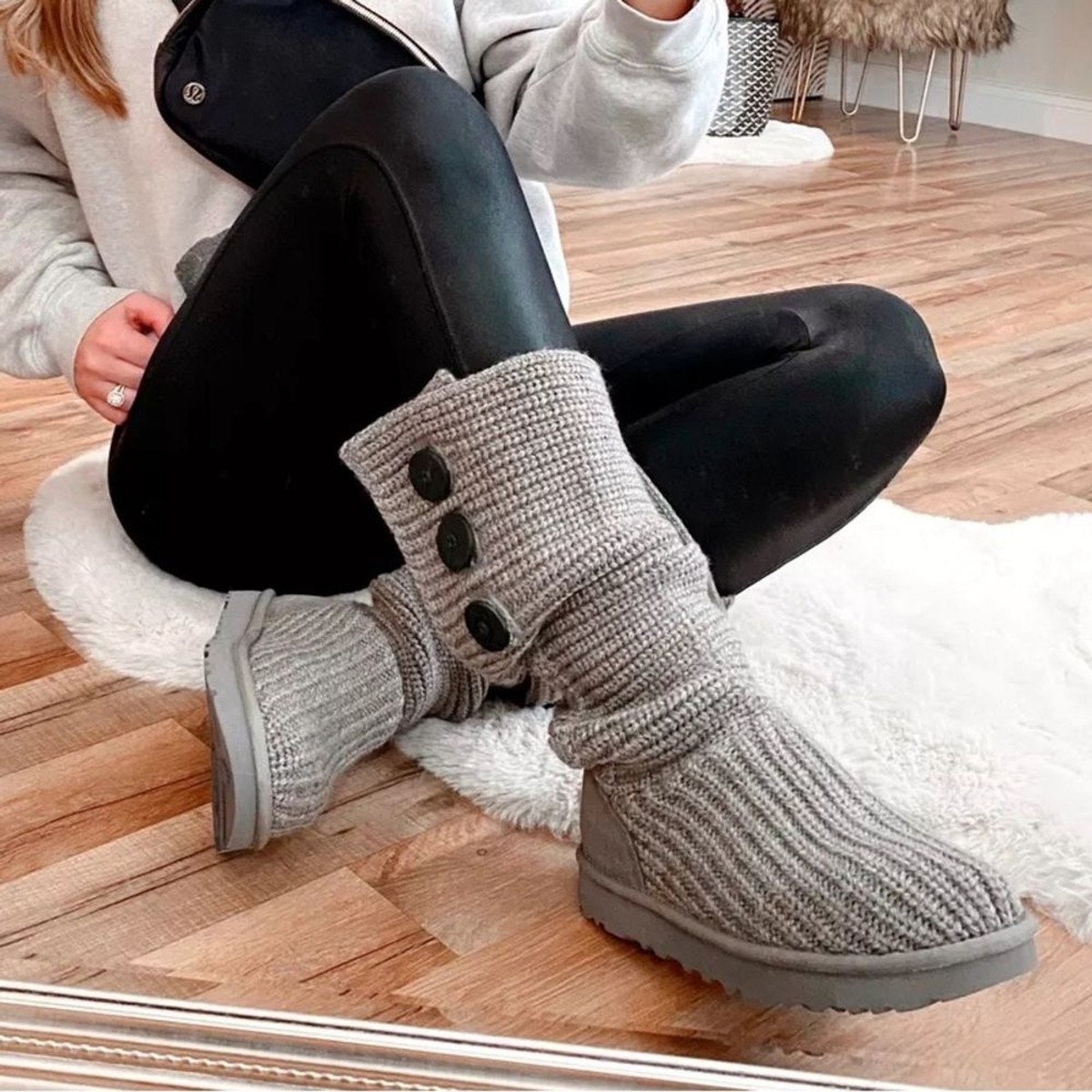 Sweater Ugg Gray Cardy Boots Ugg Gray Cardy Boots 2025