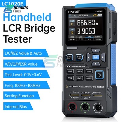FNIRSI LC1020E LCR Tester Digital Bridge ESR Resistance Capacitance Inductance