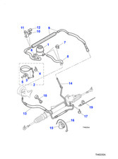 Jaguar Genuine Hose Pipe Line Tube Car Replacement Spare Part Fits XK8 MJB3984AB