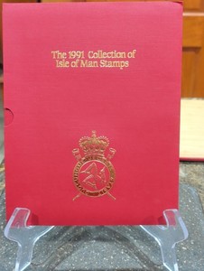 ISLE OF MAN - 1991 POST OFFICE YEAR BOOK c/w stamps Limited Edition SG cv £22