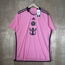 MEN’S ADIDAS INTER MIAMI CF 2024 2025 LOGO SOCCER JERSEY KIT PINK SIZE XXL NEW