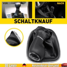 5-Gang Schaltknauf Knauf Schaltsack Rahmen passend für Opel Corsa D E Schwarz