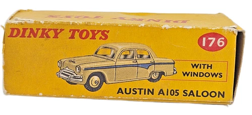 Empty Box Dinky Toys 176 Austin A105 Saloon Diecast Model Car Original Vintage.
