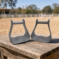 Western-Style Aluminum Horse Stirrup Wear-Resistant for Trail Rides, Equestrians
