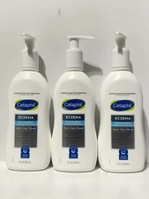 (3 Bottles) Cetaphil Restoraderm Eczema Soothing Moisturizer 10.oz ea 02/2026