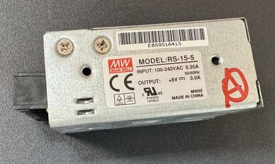 Schaltnetzteil 15W 5VDC 3A Mean Well  RS-15-5
