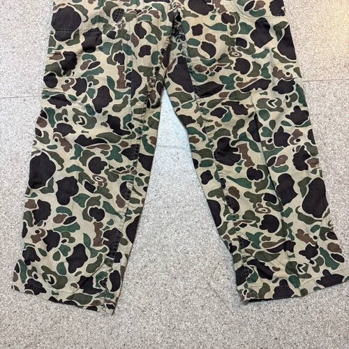 男式复古鸭子迷彩狩猎裤大号棉拉链 32x25 - 第 4 张/共 14 张