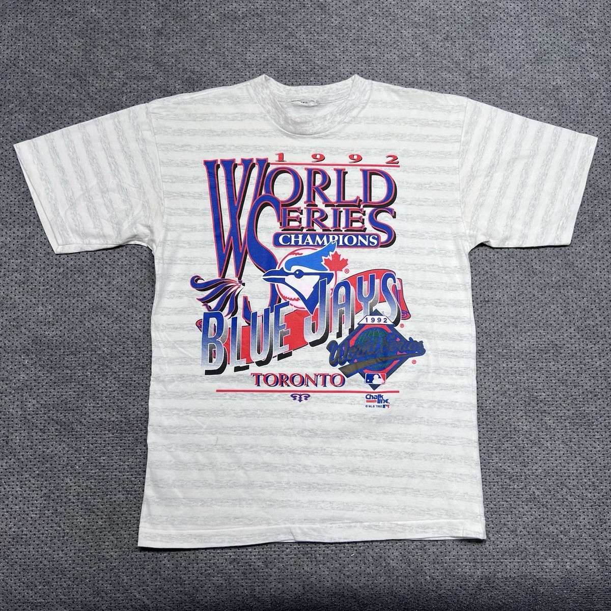90s chalk line MLB World Series ラガーシャツ Vintage 1992 Chalk Line Toronto Blue Jays World Series Champions T
