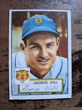 George Kell 1952 Topps #246 Detroit Tigers DAMAGED Baseball Card 
