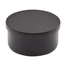 2" Dia. Matte Black Flat End Cap for 2" O.D. Tubing