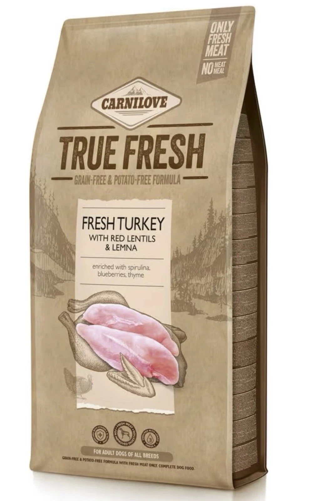 Carnilove True Fresh Turkey Dry Dog Food 1.4kg Grain Free