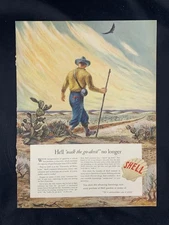 Magazine Ad* - 1942 - Shell Oil - World War II - (#7) - Fletcher Martin artwork