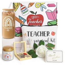 6 Pcs Teacher Appreciation Gifts, Thank You Gift Set, Back to Gifts, Best Tea...