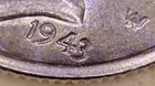 1943-S SILVER BU MERCURY DIME- Doubling