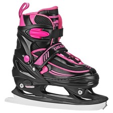 Lake Placid Summit Girl's Adjustable Ice Skate Black/Pink Small 10J   13 