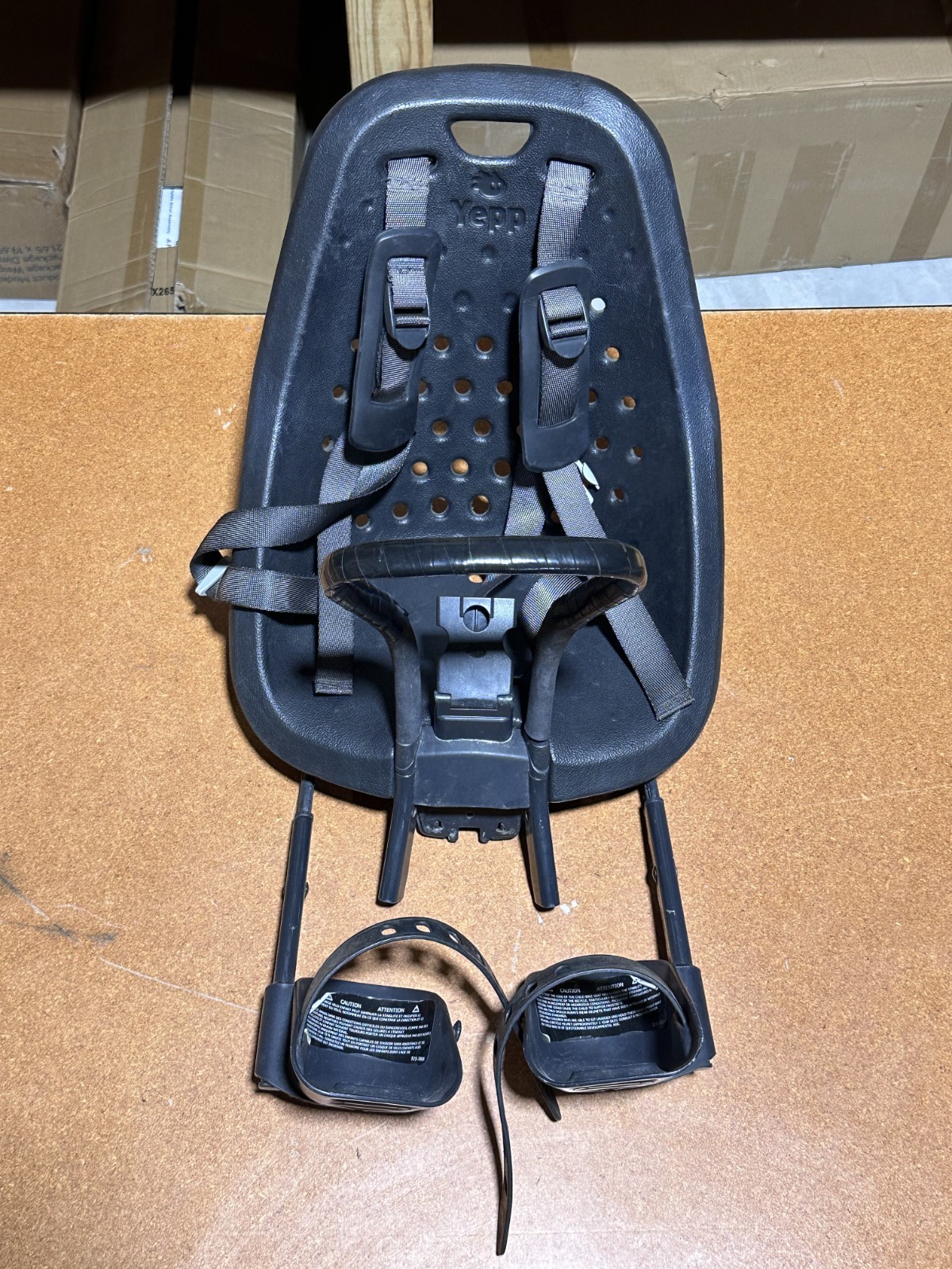Thule Yepp Mini Front Mounted Child Bike Seat Black Pre-Owned - Missing Adapter