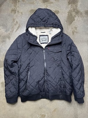Levi's Men's Diamond Quilted Sherpa Lined Bomber Jacket XL