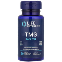 Tmg Trimethylglycin 500 Mg 60 Vegetarische Kapseln Life Extension