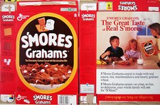 1991 S'mores Grahams Cereal Box smores cc042