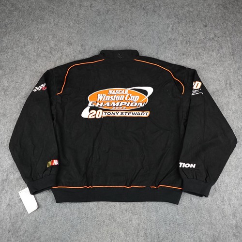 Vintage NASCAR Jacket Mens XL Tony Stewart Racing Home Depot Chase Authentic Y2K - Picture 15 of 19
