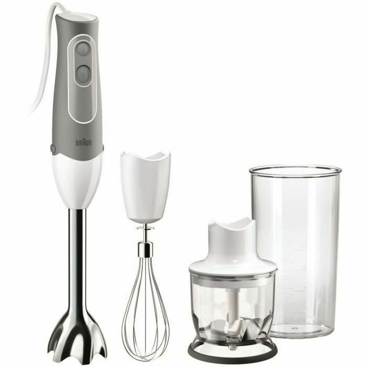 Frullatore a Immersione Multifunzione con Accessori Braun MQ 525 Omelette 600