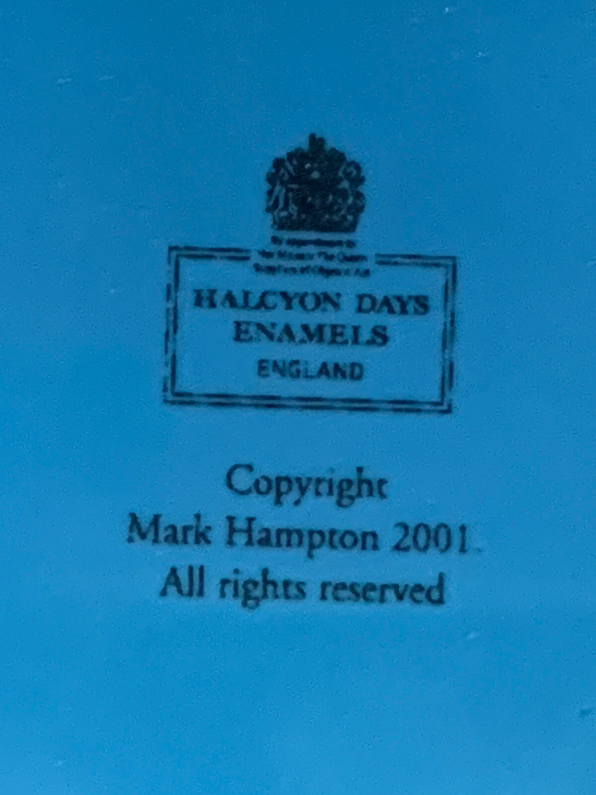 Halcyon Days Enamel Design after a Painting for a Valentine card by Mark Hampton Kupowanie bomb, najnowsza praca