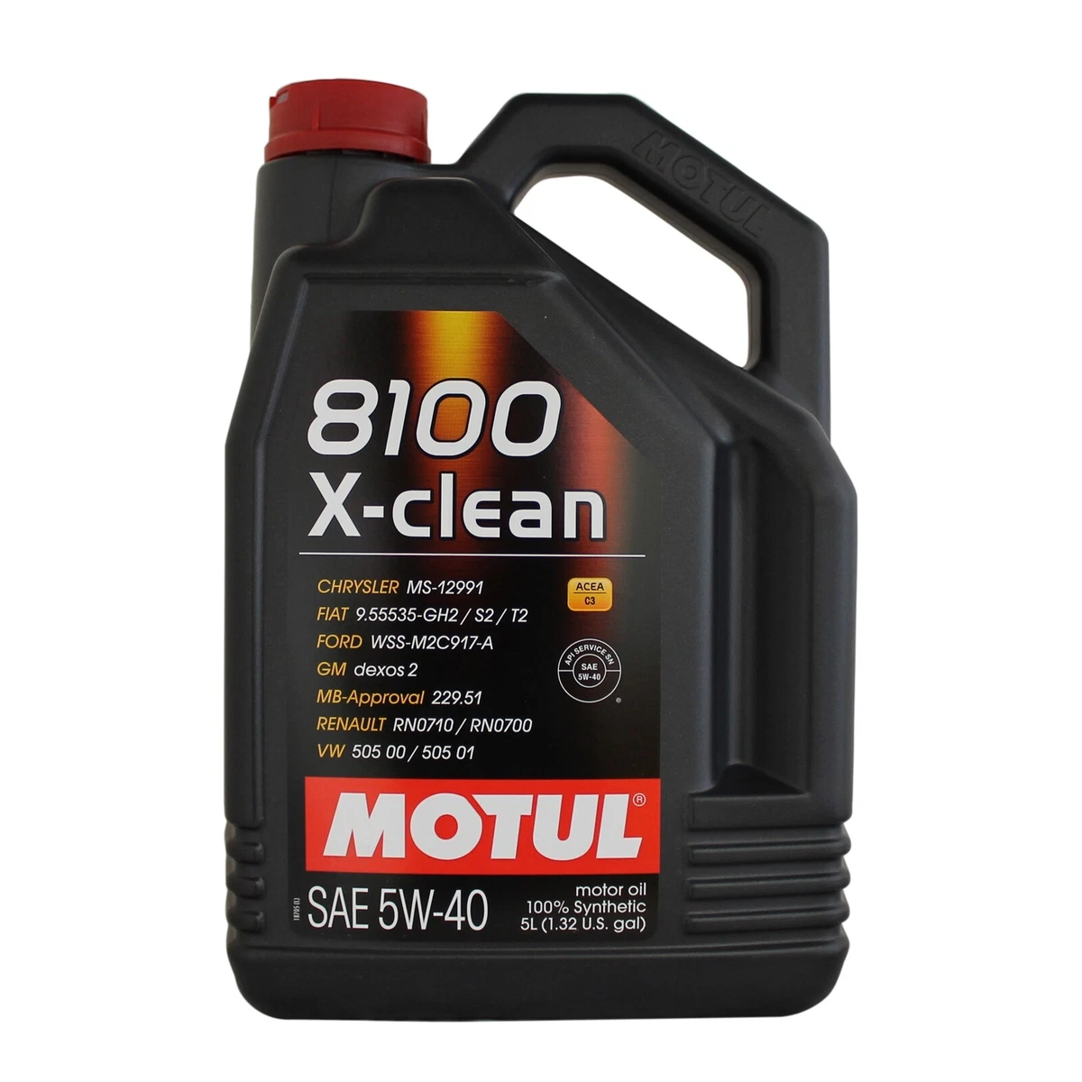 Motul 8100 X-Clean 5w-40 5w40 Fully Synthetic Car Engine Oil - 5 Litres 5L