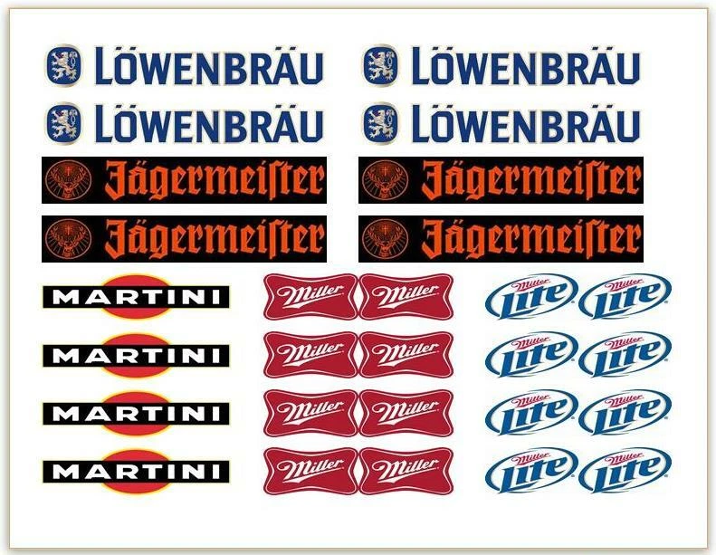 CARRIL DE PROTECCIÓN RANURA ESCALA 1/32 1/24 ~ LOGOTIPOS DE PARED DE BARRERA ~ COMPRA 2 OBTÉN 1 HOJA GRATIS Foto 2 de 2