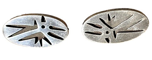 VTG Mexico TAXCO Signed 925 Modern Sterling Cufflinks Oval