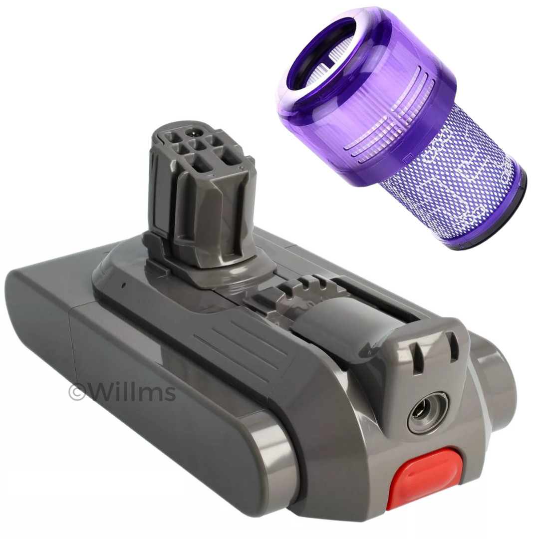 Dyson V12 Battery & Filter Detect Slim Power Pack SV20 SV26 SV30 SV34 Absolute