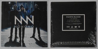 No No No  Pumpin Blood x3  sealed U.S. promo cd  Card cover