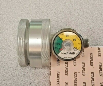 Eaton Inline Air Pressure Test Regulator w/ Gauge & Filter Kit 0 100 PSI USA
