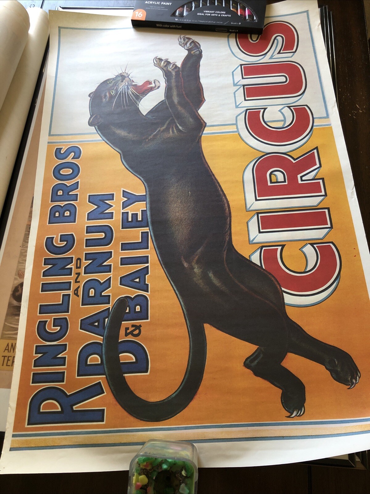 Lot Of Barnum & Bailey  Ringling Brothers 24x36 Inches 7 Posters Some In Frame