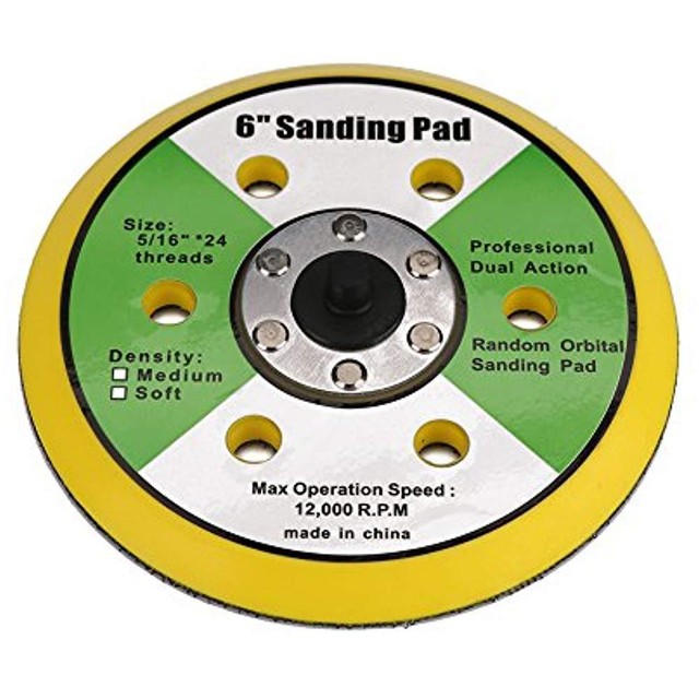 2PCS 6 Inch 6Hole Backing Pads 5/16"24 Threads Polishing Buffing Plate Dual eBay