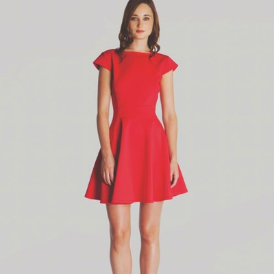 red skater dress uk
