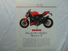 2009 DUCATI STREETFIGHTER MOTORCYCLE vintage art print ad