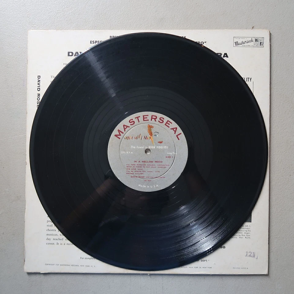 DAVID ROSE IN A MELLOW MOOD VINYL LP MASTERSEAL VG 92 — 第 3/4 张图片