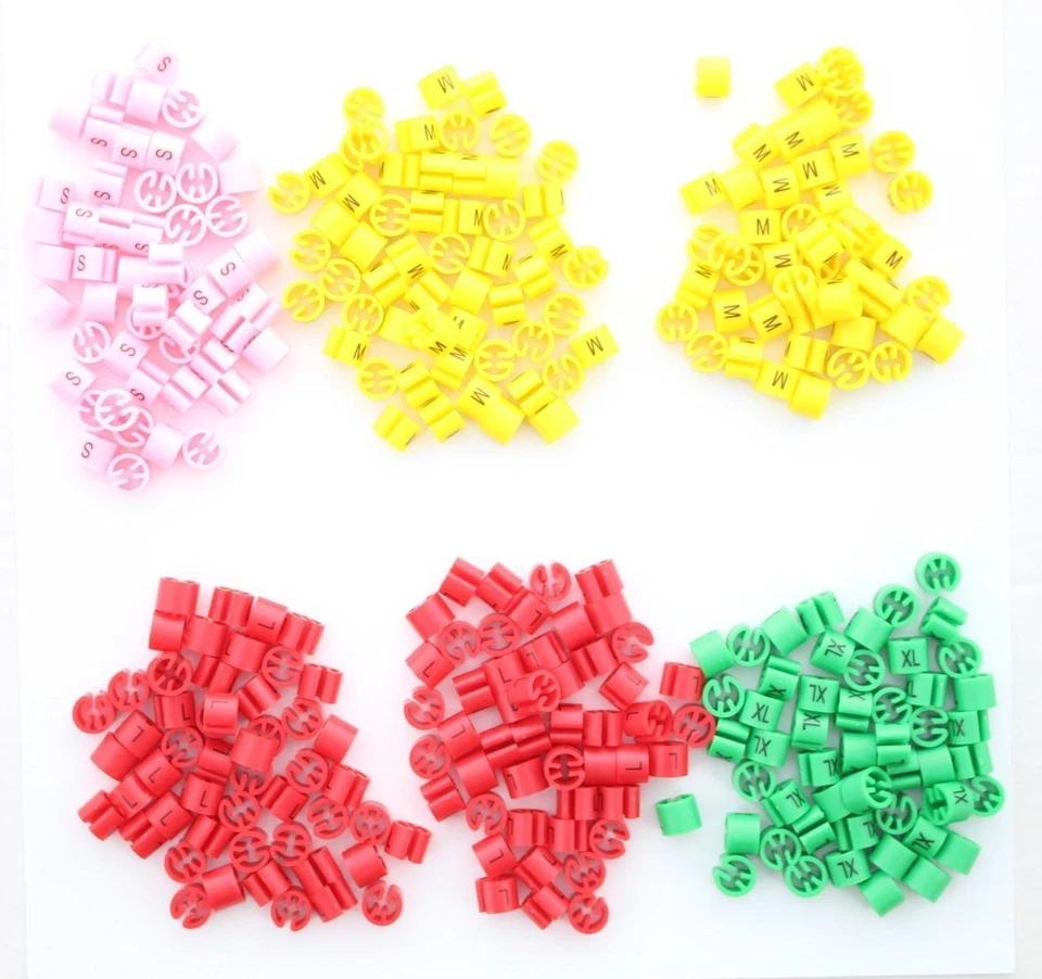 Marcadores de tamaño de armario Rizzo's para perchas de ropa percha de plástico de color  Foto 3 de 3